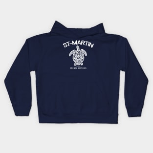 St. Martin, French Antilles, Sea Turtle Kids Hoodie